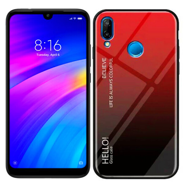 

Чехол TPU Gradient HELLO Glass для Xiaomi Redmi 7 Красный (26942)