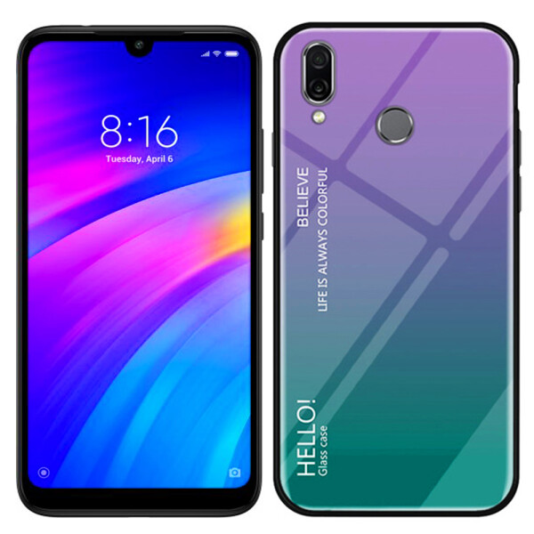 

Чехол TPU Gradient HELLO Glass для Xiaomi Redmi 7 Голубой (26943)