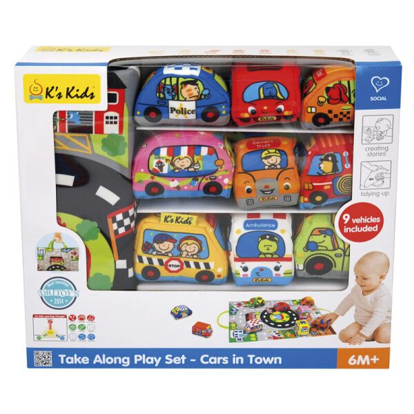 

3D коврик Ks Kids Машинки в городе (KA10665-GB) (6610254)