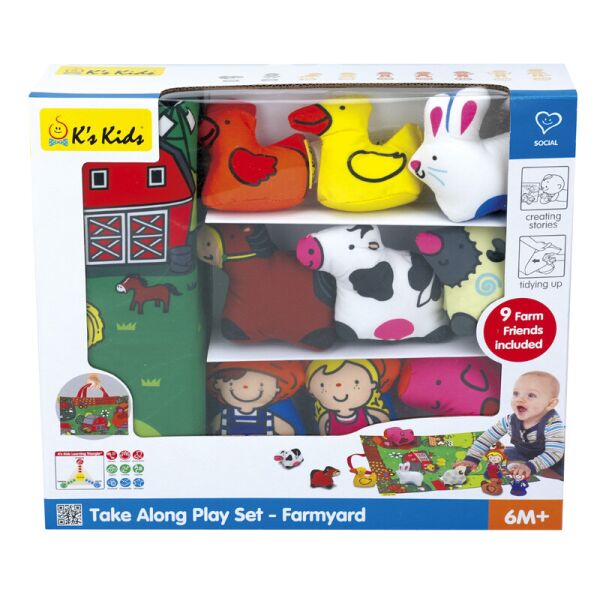 

3D коврик Ks Kids Ферма с животными (KA10743-GB) (6603113)