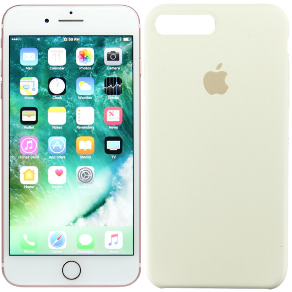 

Чехол силиконовый оригинальный для iPhone 7/8 Plus Молочный (20444)