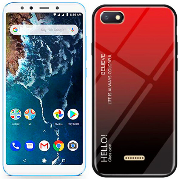 

Чехол TPU Gradient HELLO Glass для Xiaomi Redmi 6a Красный (26939)