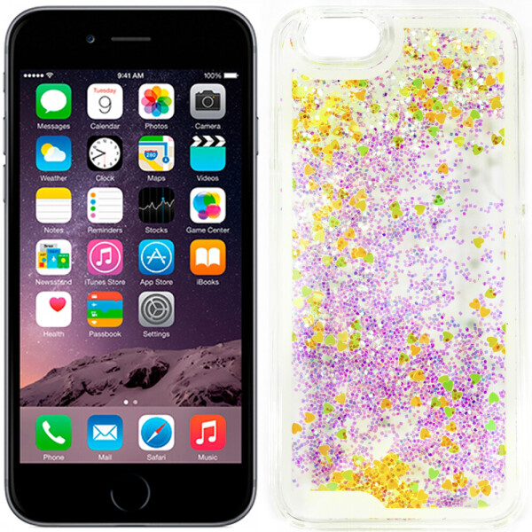 

Чехол Liquid mobile Glitter Series 5 для iPhone 6s/6 Yellow (19581)