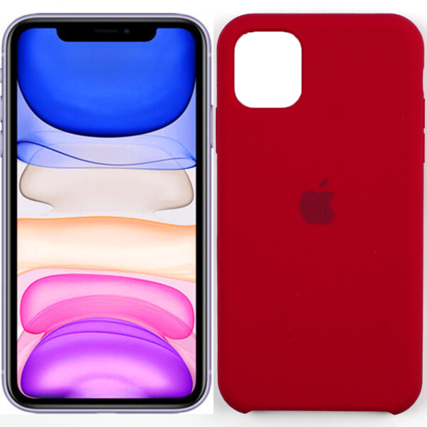 

Чехол силиконовый оригинальный для iPhone 11 Pro Бордовый (27435)