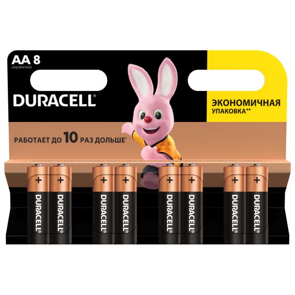 

Батарейка Duracell LR06 MN1500 1x8 шт. (6409643)