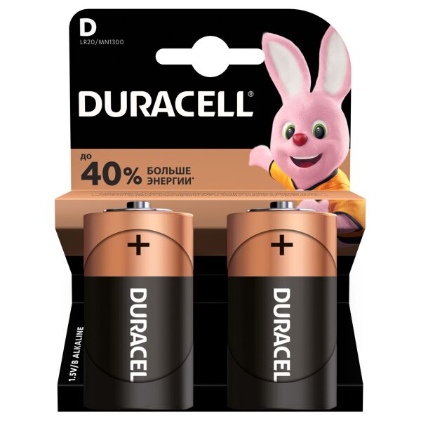 

Батарейка Duracell D/LR20/MN1300 KPN 02 * 10 (6409611)