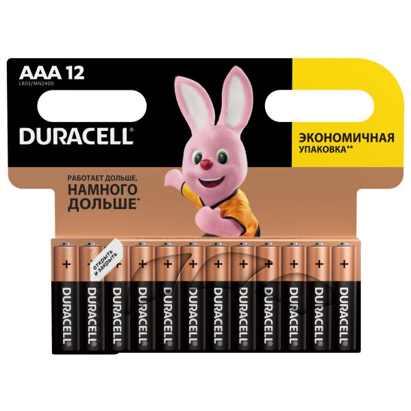 

Батарейка Duracell LR03 MN2400 1x12 шт. (6409626)