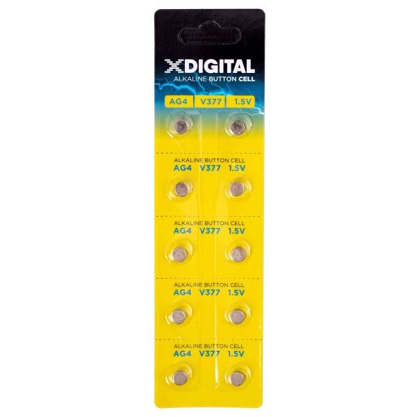 

Батарейка X-DIGITAL AG4 ч. (V377) 1X10шт (6409793)