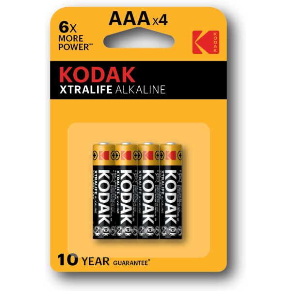 

Батарейка Kodak XtraLife LR03 1x4 шт. блистер (30044)