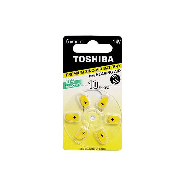 

Батарейка Toshiba PR536 (size 10) 1X6 (6477667)