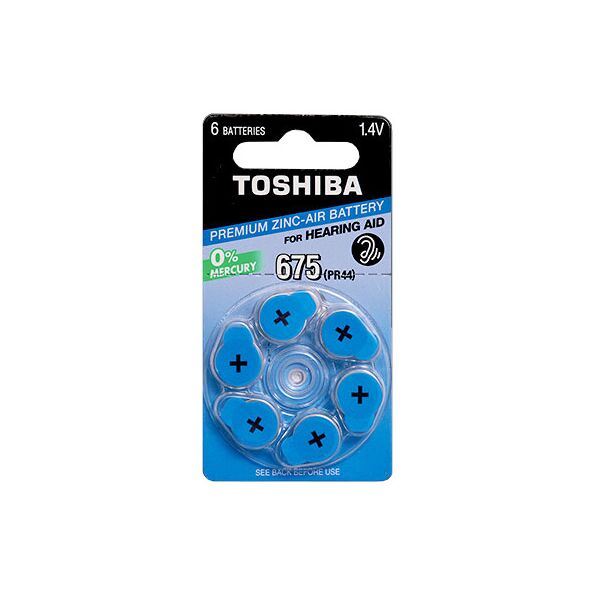 

Батарейка Toshiba PR44 (size 675) 1X6 (6477666)