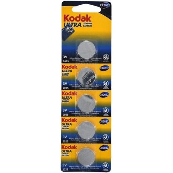 

Батарейка Kodak Ultra lit. CR2032 уп., 1х5 шт. (Отрывные) (6471507)