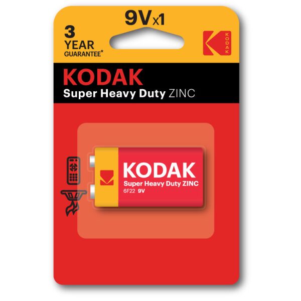 

Батарейка Kodak LongLife 6F22 (27059)