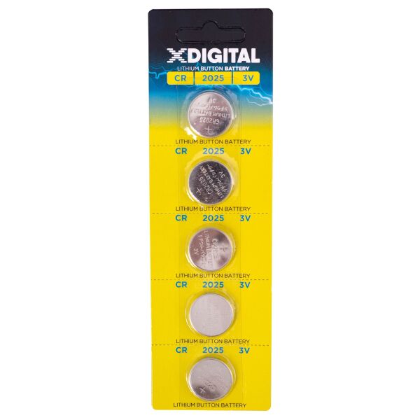 

Батарейка X-Digital CR2025 уп. 1x5 шт. (6485752)