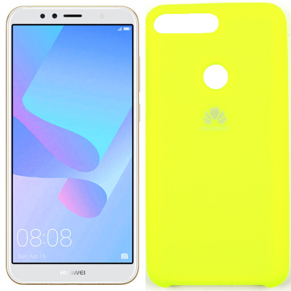 

Чехол силиконовый оригинальный для Huawei Y6 Prime 2018 Лимонный (27624)