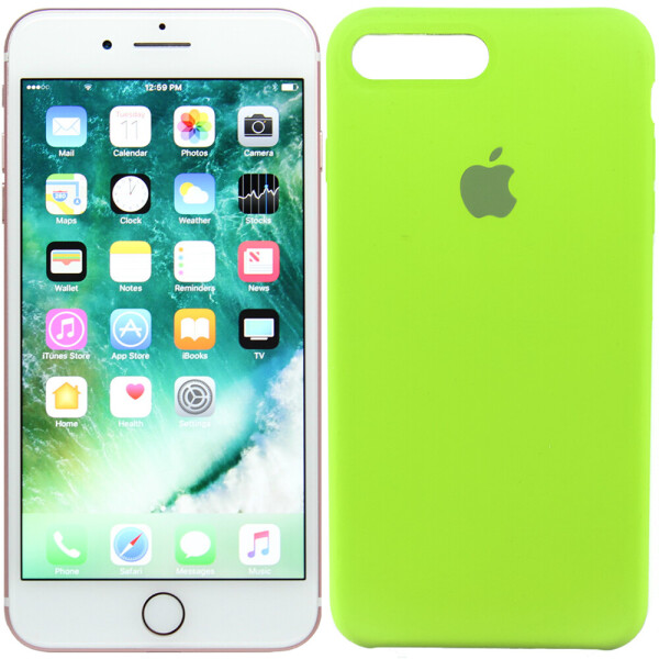 

Чехол силиконовый оригинальный для iPhone 7/8 Plus Ярко зеленый (20440)
