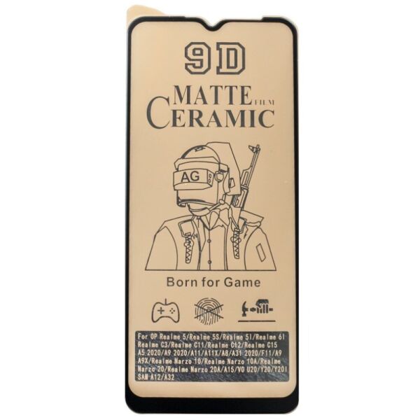 

Стекло Matte Ceramic Glass for Samsung A125 (A12-2021) Black