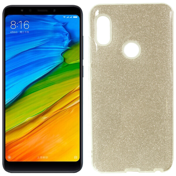 

Чехол силиконовый 3in1 Блёстки для Xiaomi REDMI Note 5 Pro Gold (20867)
