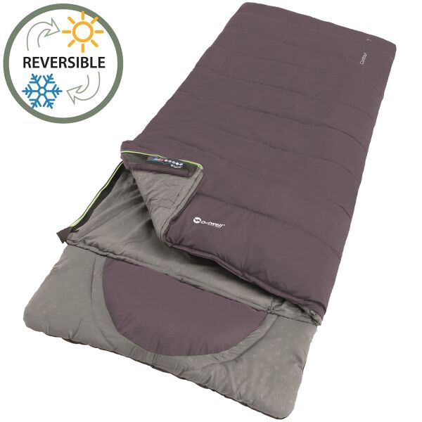 

Мешок спальный (спальник) Outwell Contour Reversible/+2°C Dark Purple Left (928747)