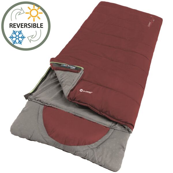 

Мешок спальный (спальник) Outwell Contour Lux Reversible/-3°C Red Left (928750)
