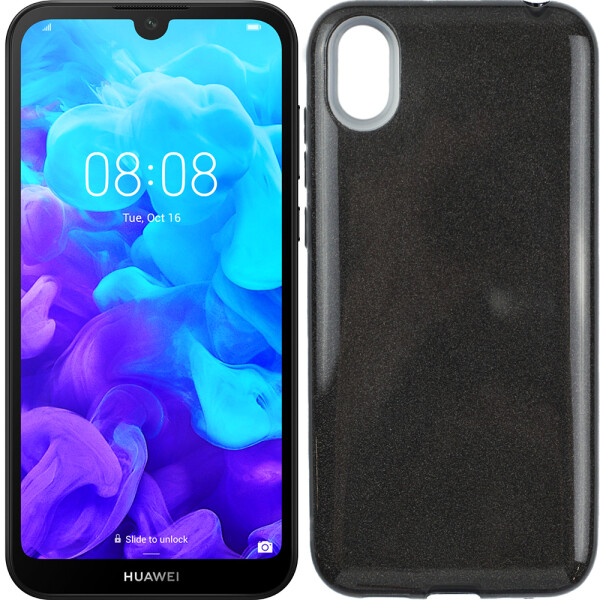 

Чехол силиконовый 3in1 Блёстки для Huawei Y5 2019 Black (26768)