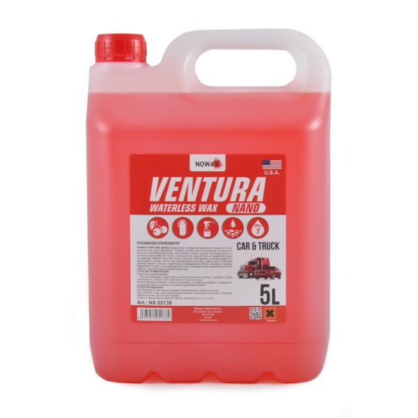 

Nowax Воск холодный суперконцентрат Ventura NANO Waterless Wax, 5л