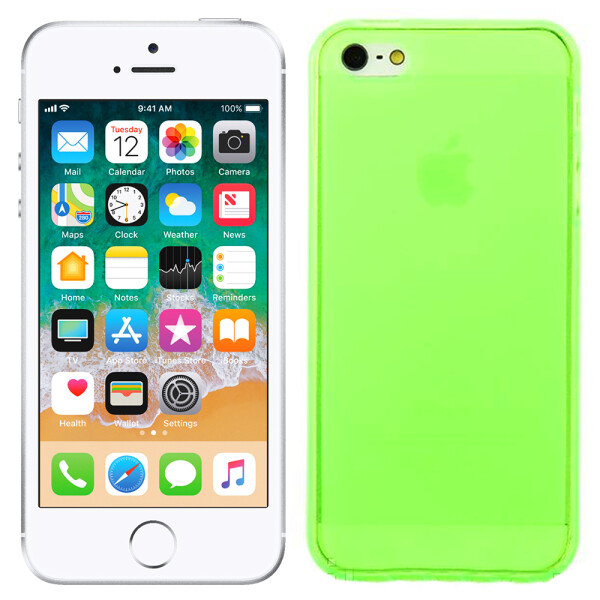 

Чехол силиконовый оригинальный для iPhone 5 Green (1789)