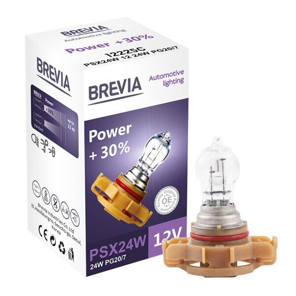 

Галогеновая лампа Brevia PSX24W 12V 24W PG20 / 7 Power + 30% CP
