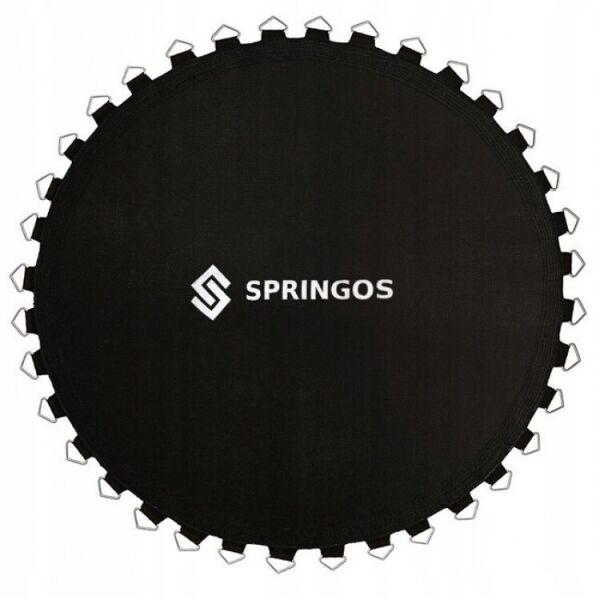 

Полотно прыжковое (мат) для батута Springos (72 пружини) Black, 366 см