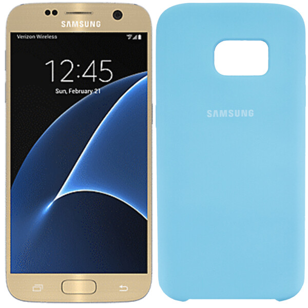 

Чехол силиконовый оригинальный для Samsung G930 Galaxy S7 Морская волна (22233)