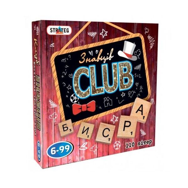 

Настольная игра Знатоков CLUB (укр) 702