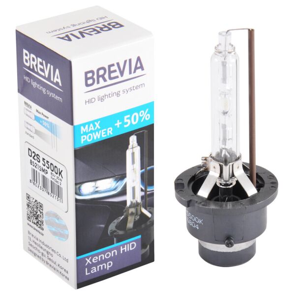 

Ксенонова лампа Brevia D2S +50%, 5500K, 85V, 35W PK32d-2, 1шт