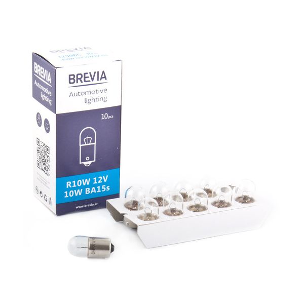 

Лампа накаливания Brevia R10W 12V 10W BA15s CP
