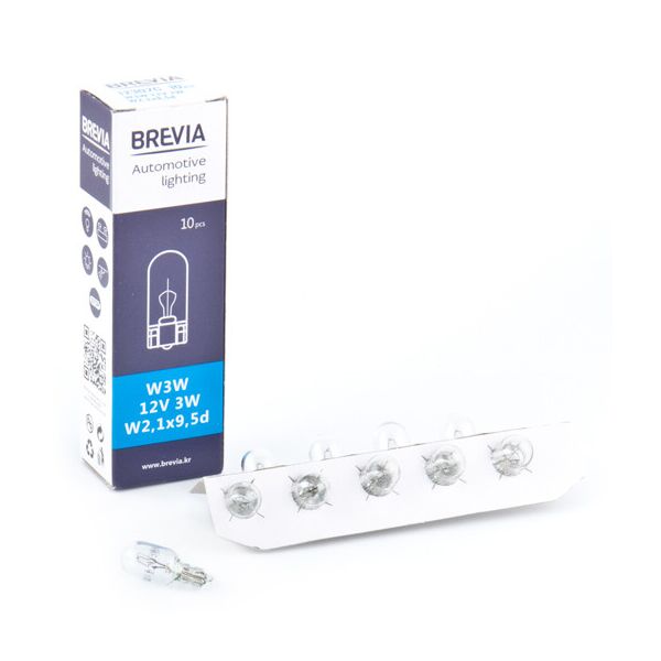 

Лампа накаливания Brevia W1.2W 12V 1.2W W2x4.6d CP