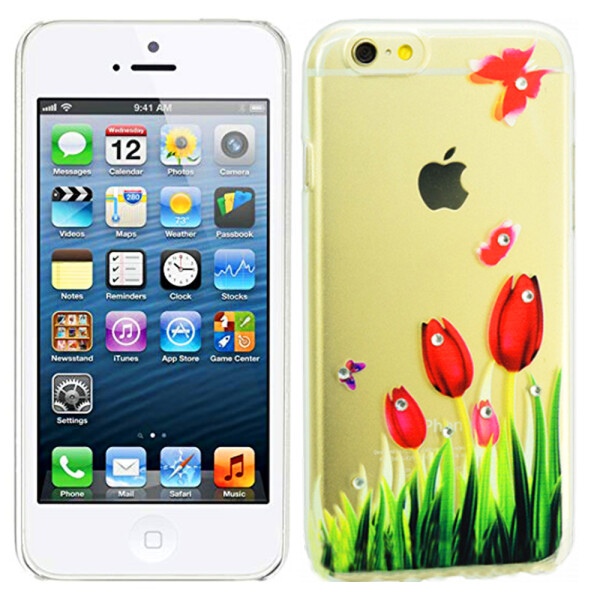 

Чехол Lucent Diamond Case для iPhone 5 Tulips (Red) (7680)