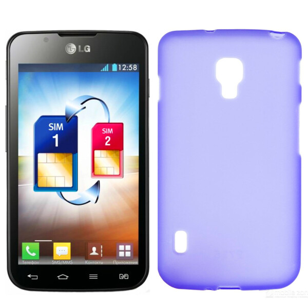 

Чехол силиконовый оригинальный для LG L7 II Dual/P715 Violet (8015)