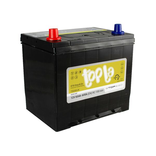 

Аккумулятор Topla EFB JIS 60 Ah/12V [+ -]