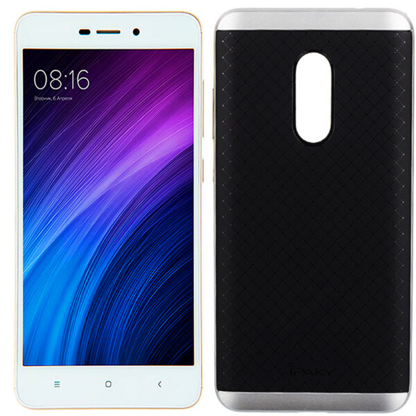 

Накладка iPaky Carbon TPU + Bumper для Xiaomi Redmi Note 4x Silver (16946)