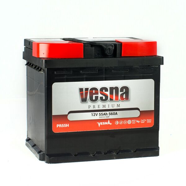 

Аккумулятор Vesna Premium 55 Ah/12V [- +]