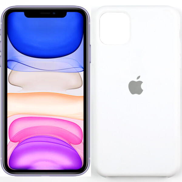 

Чехол силиконовый оригинальный для iPhone 11 Pro Max Белый (27440)