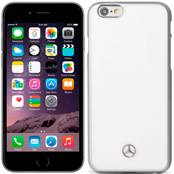 

Чехол Mercedes Metallic Plate Hard Case для iPhone 6/6S White (19582)