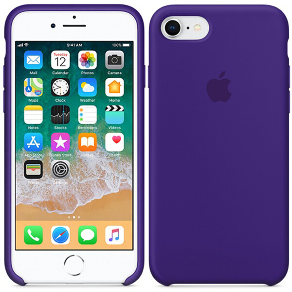 

Чехол силиконовый оригинальный для iPhone 7/8 Фиолетовый (20439)