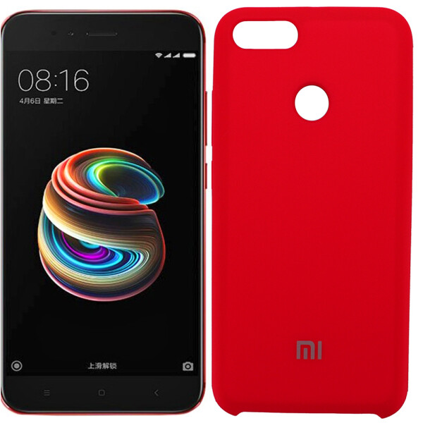 

Чехол силиконовый оригинальный для Xiaomi Mi5x/A1 Ярко малиновый (22246)