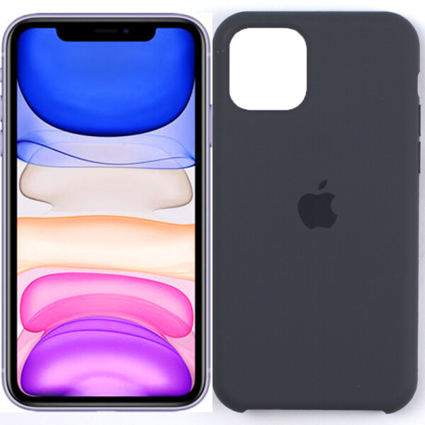 

Чехол силиконовый оригинальный для iPhone 11 Pro Max Темно Серый (27458)