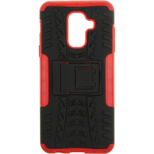 

Чехол-накладка TOTO Dazzle kickstand 2 in 1 phone case Samsung Galaxy A6 Plus 2018 Red bz_F_77117