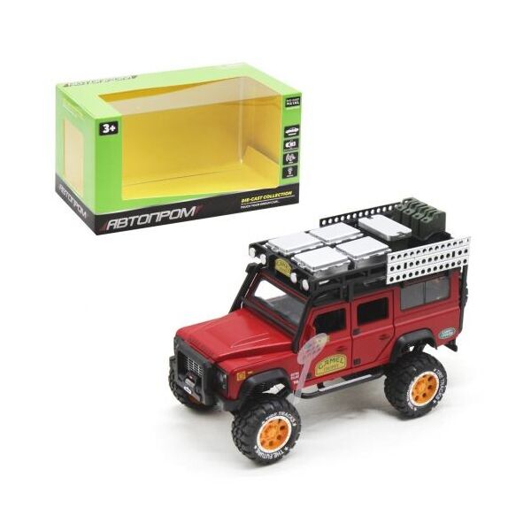 

Машинка металлическая Land Rover Defender, красная 7680