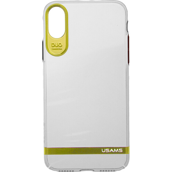 

Чехол-накладка Usams Q-plating Series Apple iPhone X Light Gold bz_F_63377