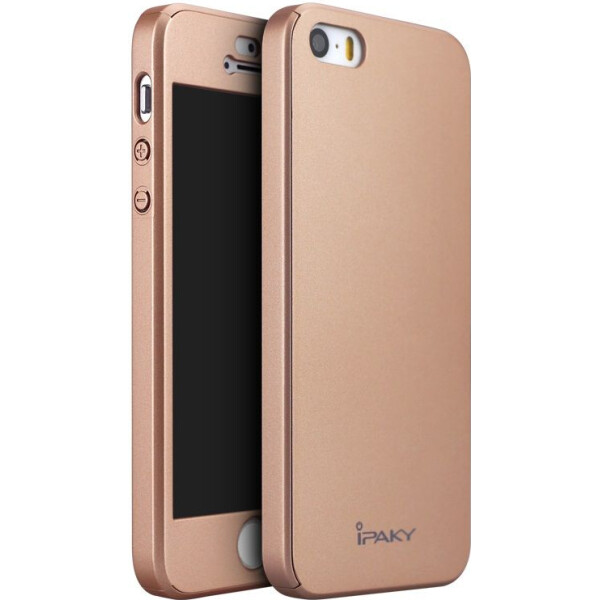 

Чехол-накладка Ipaky 360 PC Whole round case 3 in 1 Apple iPhone 5/5S/SE Rose Gold (bz_F_46406)