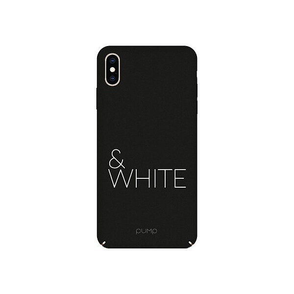 

Чехол-накладка PUMP Tender Touch Case for Apple iPhone X/XS Black_White bz_F_83250