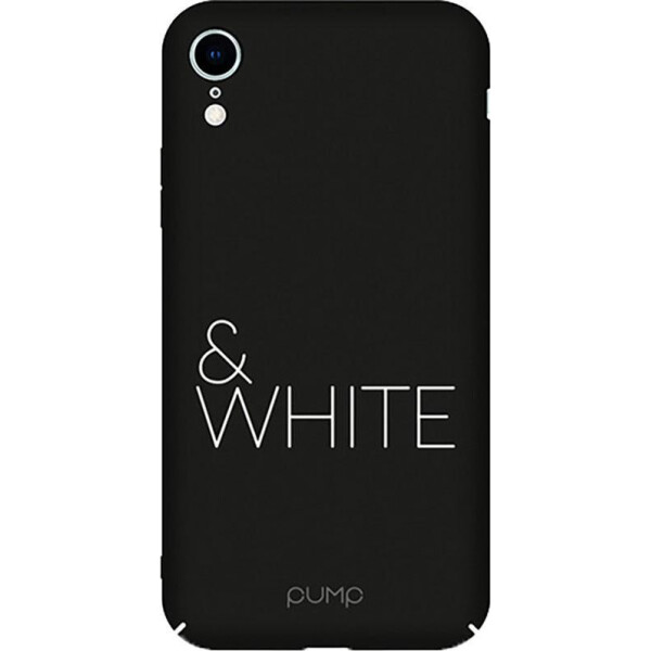 

Чехол-накладка PUMP Tender Touch Case for Apple iPhone XR Black_White bz_F_83321